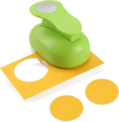 LOONENG 2 Inch Circle Paper Punch - Create Perfect Circles for Handmade Craft Projects - Ideas for Scrapbooking, Card Making, DIY Photo Albums, Gift Tags, Homemade Confetti in Kuwait