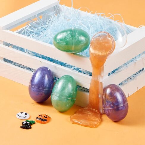 JOYIN 12PCS Halloween Slime Toys, Slime Eggs with Stress Relief and Squeeze Playing Squishy Toys for Kids Trick or Treating, Halloween Party Favors Supplies, While You are Working from Home in Saudi Arabia