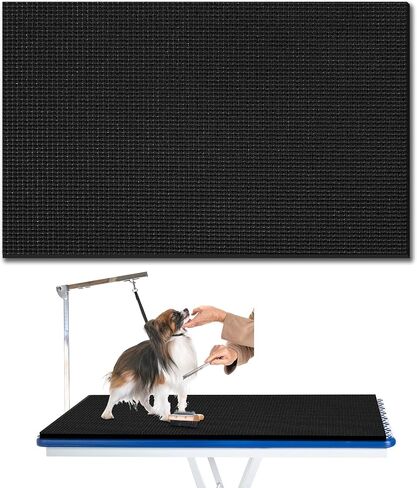 Nuanchu Extra Thick Grooming Table Mat Pad 36 x 24 x 0.24 Inches, Non-Slip PVC and Foam Pet Bathing Table Padded Mat for Grooming Pet Dogs Cat at Home(Blue) in Saudi Arabia