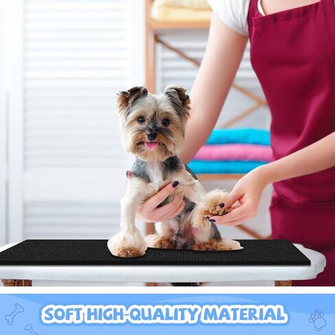 Nuanchu Extra Thick Grooming Table Mat Pad 36 x 24 x 0.24 Inches, Non-Slip PVC and Foam Pet Bathing Table Padded Mat for Grooming Pet Dogs Cat at Home(Blue) in Saudi Arabia