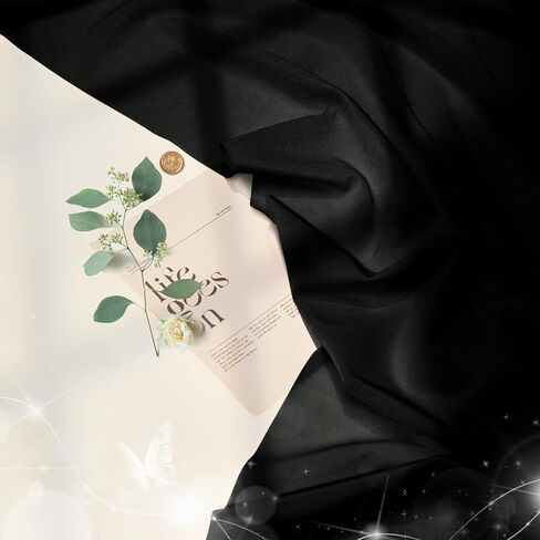 Manyshofu Black Mesh Fabric by The Yard 4-Way Stretch Fabric(60" Wide), 1 Yard Nylon Spandex Power Mesh Netting Fabrics Lightweight & Breathable Sheer Material for Swimsuit Dress Sewing Costume in Kuwait