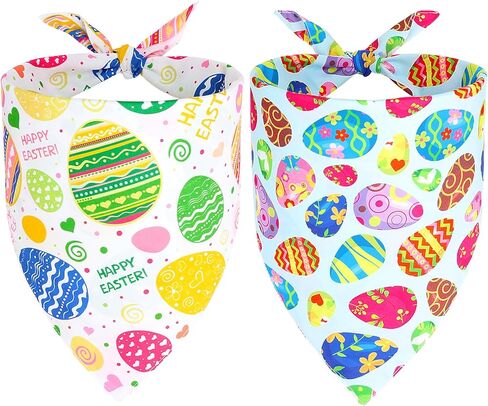 Szee Halloween Dog Bandanas - 2 حزمة ملحقات الحيوانات الأليفة السحرية مع الجماجم والقرع ، أزياء الهالوين للكلاب لأسلوب عيد الهالوين غريب الأطوار (كبير ، أرجواني ووردي) in Kuwait