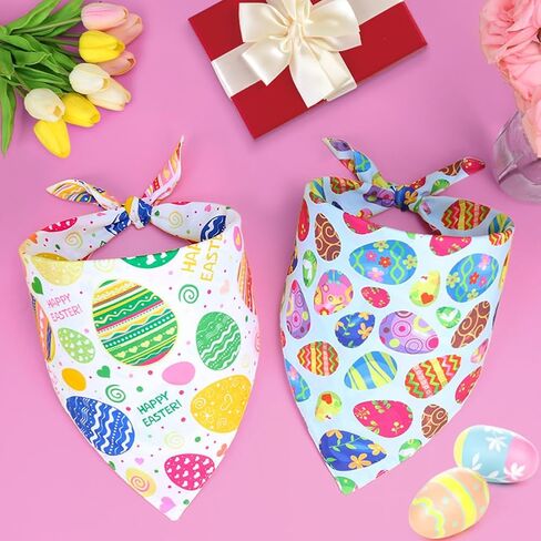 Szee Halloween Dog Bandanas - 2 حزمة ملحقات الحيوانات الأليفة السحرية مع الجماجم والقرع ، أزياء الهالوين للكلاب لأسلوب عيد الهالوين غريب الأطوار (كبير ، أرجواني ووردي) in Kuwait