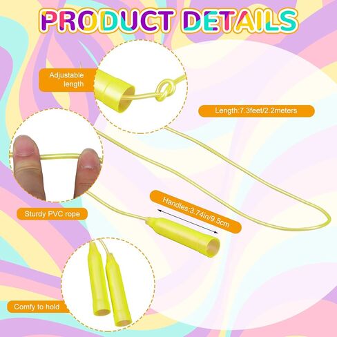 Poen 2 Pcs Detachable Hoop and Jump Rope Set Include 7.3 Ft Skipping Rope and 23 Inch Adjustable Exercise Hoop Gymnastic Fitness Exercise Gift Equipment in Saudi Arabia