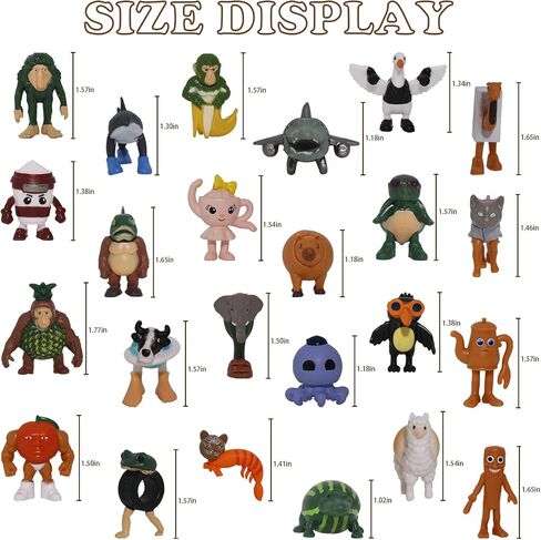 24pcs الشكل الإيطالي لعمل البكر ، شكل tralalero tralala الشكل مع tralalero tralala ، tung tung tung sahur ، beanrot meme shark ، toys toys to to to to to to to to to to to to to to to to to to to to to to to to to to to to to to to to to to to to to to to in Kuwait