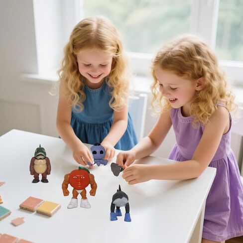 24pcs الشكل الإيطالي لعمل البكر ، شكل tralalero tralala الشكل مع tralalero tralala ، tung tung tung sahur ، beanrot meme shark ، toys toys to to to to to to to to to to to to to to to to to to to to to to to to to to to to to to to to to to to to to to to in Kuwait
