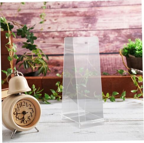 Acrylic Desk Calendar Stand Transparent and Stylish Display Holder for Office Home Flip Calendar Rack Minimalist Design for Elegant Desk Aesthetics in Saudi Arabia