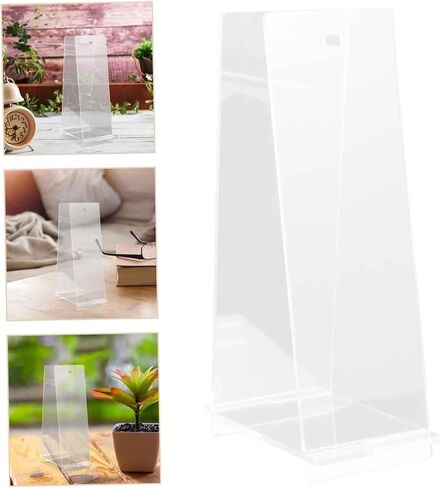 Acrylic Desk Calendar Stand Transparent and Stylish Display Holder for Office Home Flip Calendar Rack Minimalist Design for Elegant Desk Aesthetics in Saudi Arabia