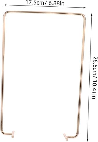 Lurrose Aesthetic Desk Calendar Stand Bracket Sturdy Iron Tabletop Calendar Holder for Home Office Decor Versatile Display Rack Space Saving Design for Daily Use Compatible in Saudi Arabia