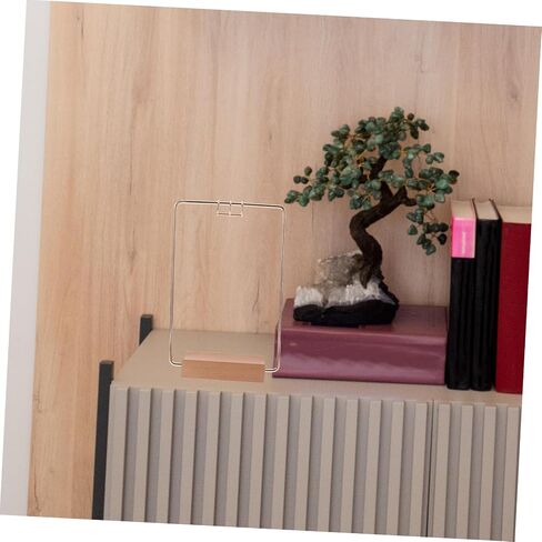 Lurrose Aesthetic Desk Calendar Stand Bracket Sturdy Iron Tabletop Calendar Holder for Home Office Decor Versatile Display Rack Space Saving Design for Daily Use Compatible in Saudi Arabia