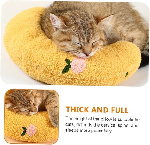 U-Shaped Pillow for Neck Support Breathable Sleeping Cushion for Dogs and Cats Deep Relaxation Machine Washable in Saudi Arabia