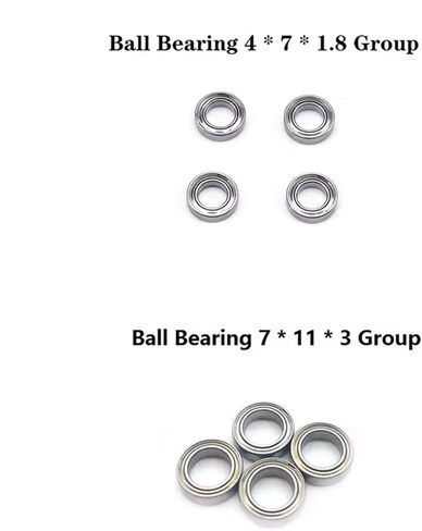 Compatible with Wltoys 144001 144002 144010 124016 124017 124018 124019 RC Car Spare Parts Accessories 20Pcs Ball Bearing Set RC Car Part Accessories in Saudi Arabia