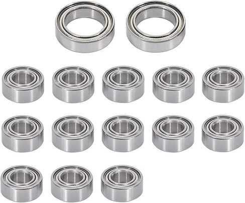 Compatible with ECX for Torment for Amp for Ruckus for Circuit for Boost 1/10 RC Car Upgrade Parts Accessories 15 Pcs Ball Bearing Set RC Car Accessories Spare in Saudi Arabia