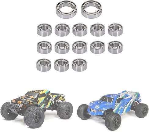 Compatible with ECX for Torment for Amp for Ruckus for Circuit for Boost 1/10 RC Car Upgrade Parts Accessories 15 Pcs Ball Bearing Set RC Car Accessories Spare in Saudi Arabia