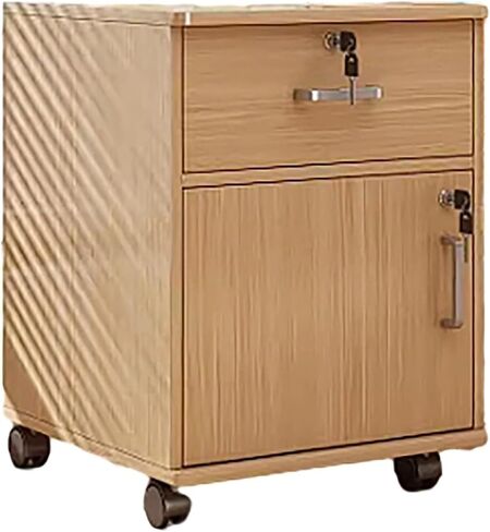 خزانة ملفات 2-drawer مع قفل ومنبذ ، مناسبة للفصول الدراسية المنزلية والمكاتب (أ) in Kuwait