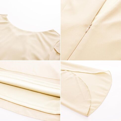 GRACE KARIN Womens Chiffon Dresses Flutter Sleeve Party Wedding Cocktail Dress Size 8-20 in Kuwait