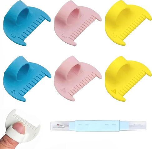 قفل غرزة حافة 3 مم/4 مم ، حاكم قالب الخياطة حتى الغرز ، مجموعة أدوات خياطة قياس مقياس الإبرة DIY لعشاق الخياطة والمبتدئين (2 PCS) in Kuwait