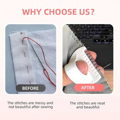 قفل غرزة حافة 3 مم/4 مم ، حاكم قالب الخياطة حتى الغرز ، مجموعة أدوات خياطة قياس مقياس الإبرة DIY لعشاق الخياطة والمبتدئين (2 PCS) in Kuwait