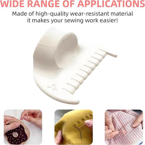 قفل غرزة حافة 3 مم/4 مم ، حاكم قالب الخياطة حتى الغرز ، مجموعة أدوات خياطة قياس مقياس الإبرة DIY لعشاق الخياطة والمبتدئين (2 PCS) in Kuwait