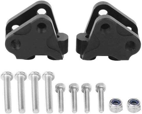 Mount Link Mount RC ، MONTER LOWN LINKAGE LINK MOUNT متوافق مع سيارة RC المحورية SCX10-II (أسود) in Saudi Arabia