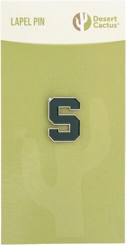Desert Cactus Michigan State University Lapel Pins Spartans MSU Logo Enamel Made of Metal (Pin A) in Saudi Arabia