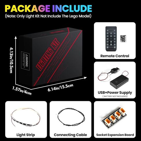 طقم مصباح LED تمت ترقيته المتوافقة مع مجموعة بناء القصر المسكون Lego ، إصدار RC متوافق مع LEGO 31167 (نموذج غير مدرج) in Kuwait