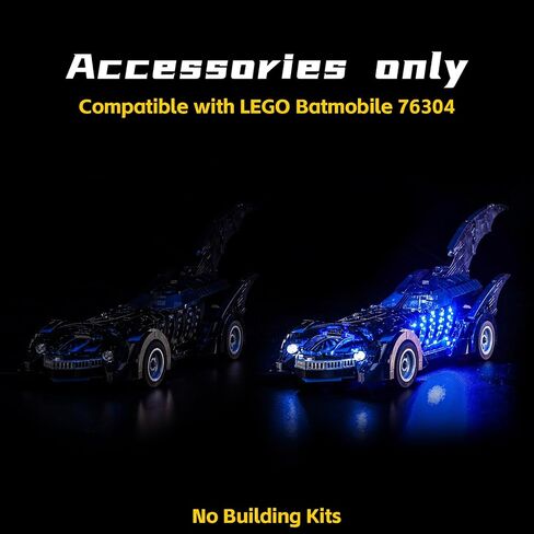 مصباح LED اللطيف فقط ، متوافق مع Lego Forever Batmobile 76304 - باستثناء النموذج (ضوء الإصدار الكلاسيكي) in Saudi Arabia