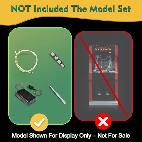 Light kit Compatible with Lego 40805 Arcade Machine - No Model Only Light, LED Lighting Accessories Compatible with Lego 40805 Surprise Arcade in Saudi Arabia