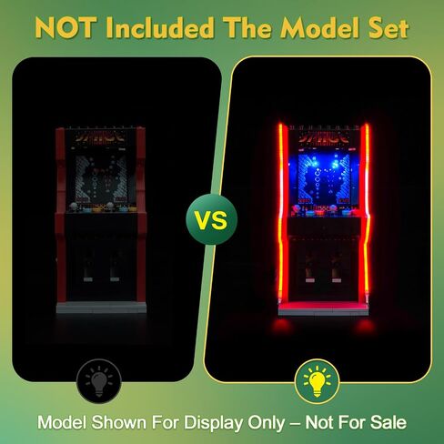 Light kit Compatible with Lego 40805 Arcade Machine - No Model Only Light, LED Lighting Accessories Compatible with Lego 40805 Surprise Arcade in Saudi Arabia