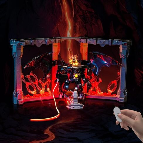 LED Lighting Compatible with Lego 10367 The Lord of The Rings - Balrog Book Nook, Light Kit Compatible with Lego Icons 10367 Book Nook Decor, NOT Included The Model Set in Saudi Arabia
