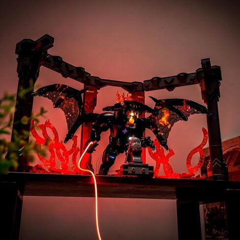 LED Lighting Compatible with Lego 10367 The Lord of The Rings - Balrog Book Nook, Light Kit Compatible with Lego Icons 10367 Book Nook Decor, NOT Included The Model Set in Saudi Arabia