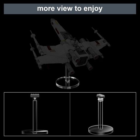معرض Acrylic Stand for Lego 75399 مجموعة بناء Starfighter Rebel U-Wing ، Resparent Rovating Acrylic Riser متوافقة مع Bomber 75347 ، Tie Fighter & X-Wing 7539 in Saudi Arabia