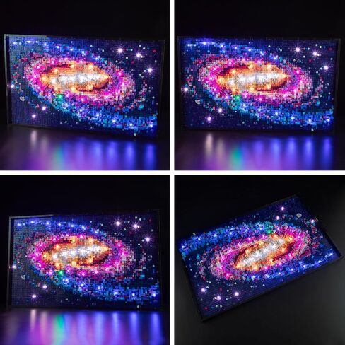 BRIKSMAX 2.0 Light Kit for Lego The Milky Way Galaxy (Remote Control Version) -Innovative Led Lighting Compatible with Lego Art 31212 - Not Included Lego Set in Saudi Arabia