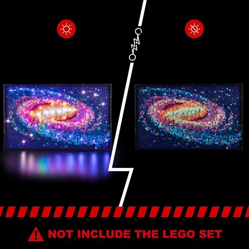 BRIKSMAX 2.0 Light Kit for Lego The Milky Way Galaxy (Remote Control Version) -Innovative Led Lighting Compatible with Lego Art 31212 - Not Included Lego Set in Saudi Arabia