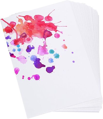 Patikil 6 "X9" بألوان مائية كبيرة ، 500 ورقة من الورق المائي ورقة طلاء قطنية باردة 92 رطل/250 GSM لفنانين الطلاء الفني رسم اللوازم in Kuwait