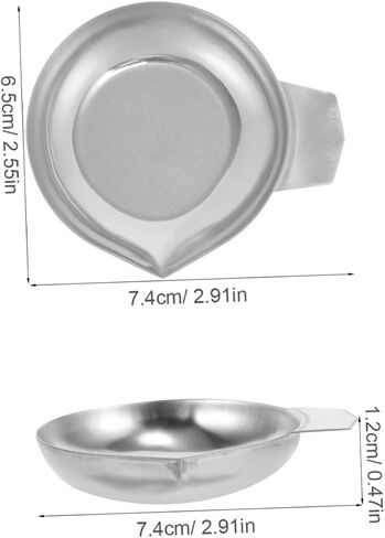 2pcs Stackable Digital Scale Pans Jewelry Weighing Trays Scale Bowl Powder Measuring Dish Lightweight Jewelry in Saudi Arabia