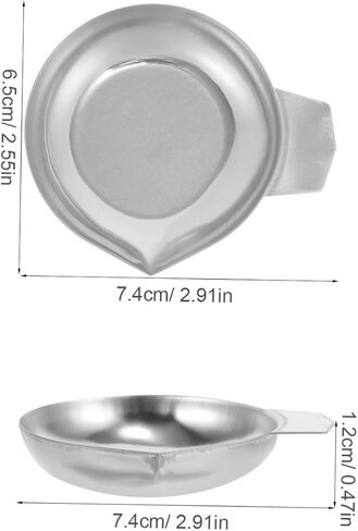 2pcs Stainless Steel Scale Trays Jewelry Scale Weighing Pan Powder Pans in Saudi Arabia