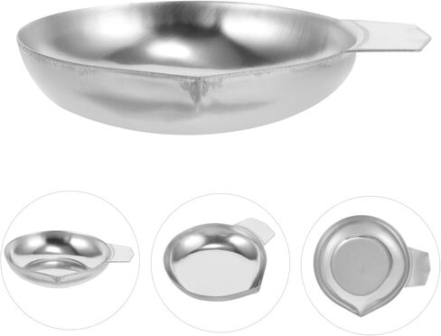 NUOBESTY 2pcs Stainless Steel Jewelry Scale Tray Gold Weighing Scale for Gemstone Powder Measuring Tray Weighing Pan in Saudi Arabia