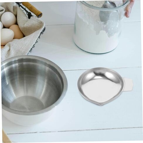 NUOBESTY 2pcs Stainless Steel Jewelry Scale Tray Gold Weighing Scale for Gemstone Powder Measuring Tray Weighing Pan in Saudi Arabia