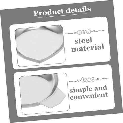 NUOBESTY 2pcs Stainless Steel Jewelry Scale Tray Gold Weighing Scale for Gemstone Powder Measuring Tray Weighing Pan in Saudi Arabia