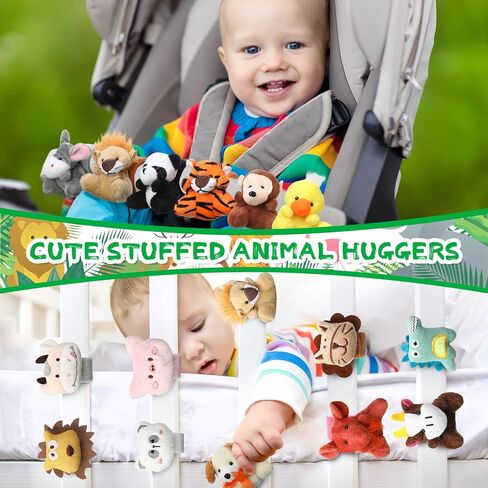 Yexiya 36 Pcs Stuffed Animal Slap Bracelets for Kids Plush Animal Wristband Cute Wrist Pets Slap Bracelet Bulk for Boys Girls Birthday Holiday Gifts Themed Party Favors Classroom Rewards in Saudi Arabia