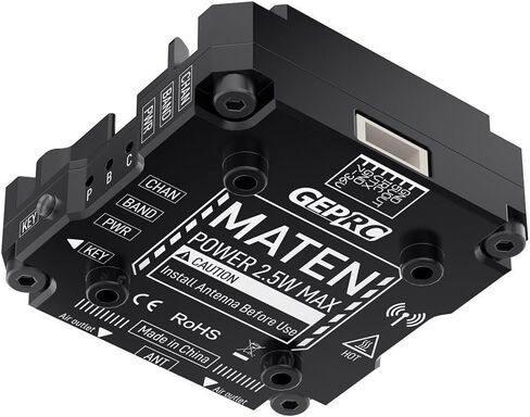 جهاز إرسال فيديو GEPRC Maten VTX Pro FPV-جهاز إرسال طائرات بدون طيار عالي الطاقة مع الصوت النشط والصوت السينمائي للرحلات بعيدة المدى in Saudi Arabia