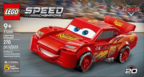 Lego Speed ​​Champions Lightning McQueen Toy - Disney Pixar Cars Building Building for Kids ، Boys & Girls ، Ages 9+ - Play Play Race Car and Bedroom Shelf Display - 77255 in Saudi Arabia