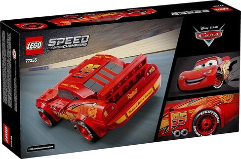 Lego Speed ​​Champions Lightning McQueen Toy - Disney Pixar Cars Building Building for Kids ، Boys & Girls ، Ages 9+ - Play Play Race Car and Bedroom Shelf Display - 77255 in Saudi Arabia