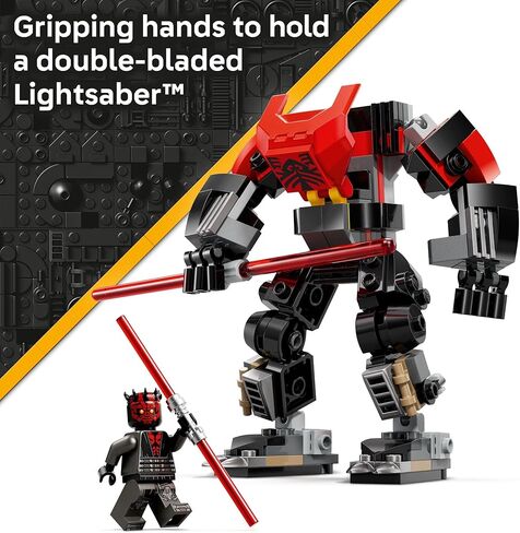 LEGO Star Wars Darth Maul Mech Kids Toy - Building Toy with Pretend Play Lightsaber - Birthday Gift Idea for Boys and Girls, Ages 6+ - Collectible Decor for Fans of The Clone Wars - 75411 in Saudi Arabia