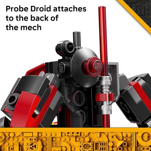 LEGO Star Wars Darth Maul Mech Kids Toy - Building Toy with Pretend Play Lightsaber - Birthday Gift Idea for Boys and Girls, Ages 6+ - Collectible Decor for Fans of The Clone Wars - 75411 in Saudi Arabia