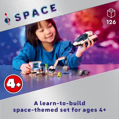تتضمن سفينة سفن الفضاء Lego City و Asteroid Discovery Toy ، هدية للأطفال الذين تتراوح أعمارهم بين 4 سنوات وما فوق الذين يحبون اللعب ، من طاقم الفضاء ، الأجنبيين ، البلورات ، و Crane ، 60429 in Saudi Arabia
