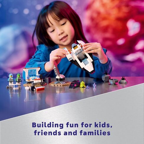 تتضمن سفينة سفن الفضاء Lego City و Asteroid Discovery Toy ، هدية للأطفال الذين تتراوح أعمارهم بين 4 سنوات وما فوق الذين يحبون اللعب ، من طاقم الفضاء ، الأجنبيين ، البلورات ، و Crane ، 60429 in Saudi Arabia