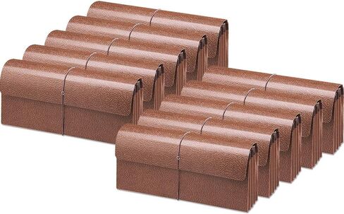 محفظة توسيع Smead ، 3-1/2 "التوسع ، رفرف وإغلاق الحبل ، Redrope Gusset ، 12" W x 5 "H ، مخزون مطبوع ، 10 لكل صندوق (71350) in Kuwait