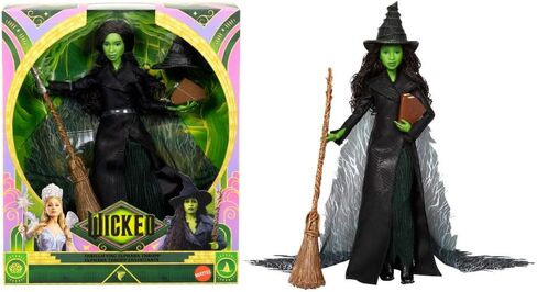 Mattel Universal Pictures 'Wicked: for Good Deluxe Elphaba Fashion Doll مع ملابس قابلة للإزالة و 4 ملحقات ، مستوحاة من الفيلم in Kuwait